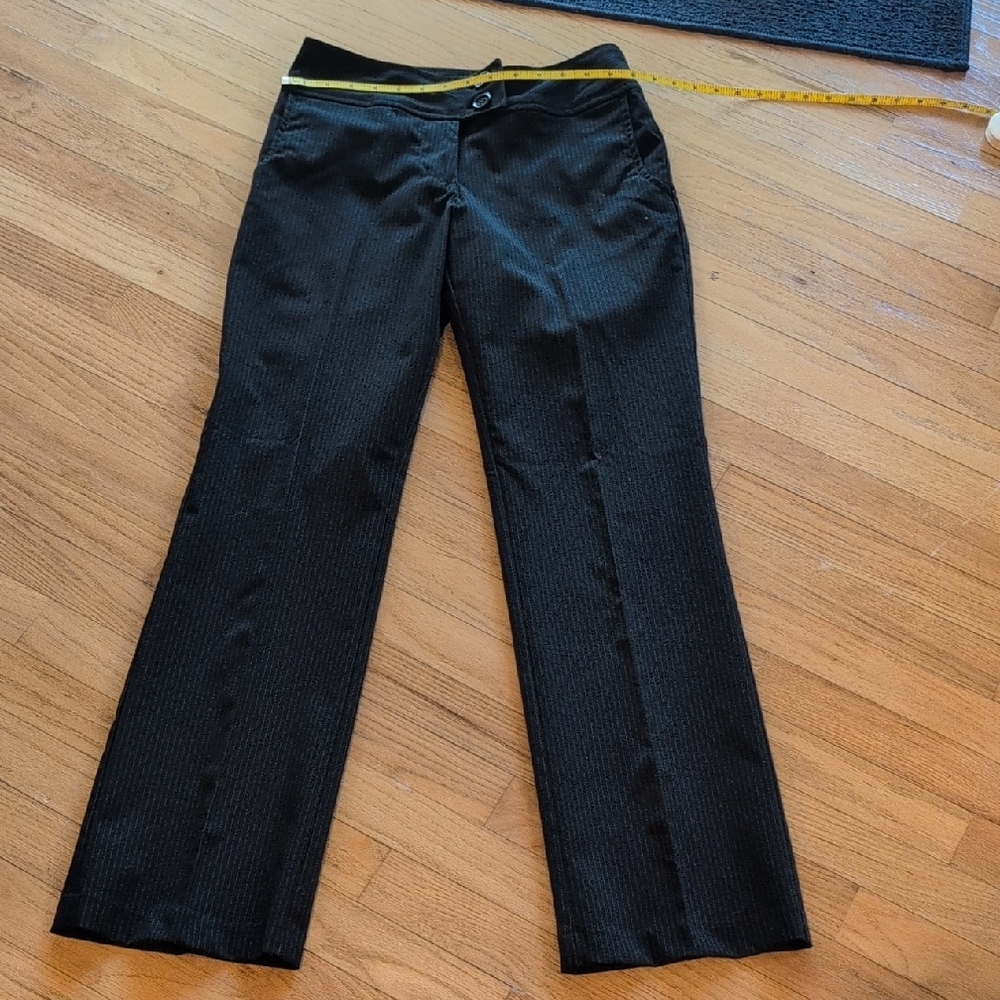 H&M Black Pinstripe Dress Trousers